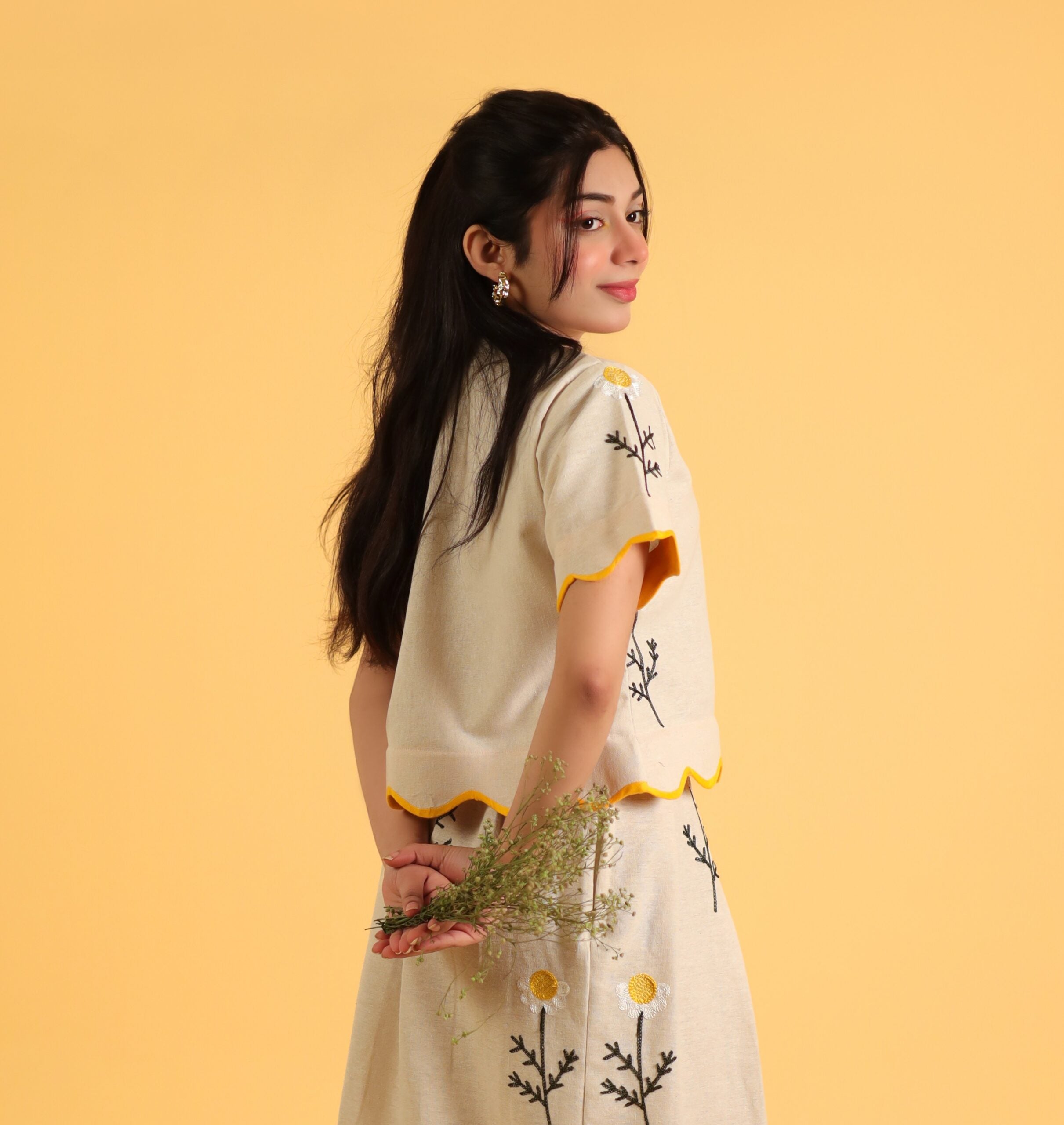 The Chamomile Scallop Top